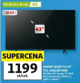 Auchan SMART QLED TV 43" TCL 43QLED780K oferta