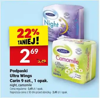 Twój Market Podpaski Ultra Wings Carin oferta