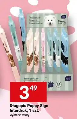 Twój Market Długopis Puppy Sign Interdruk oferta