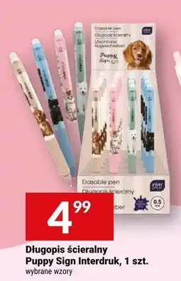 Twój Market Długopis ściernalny Puppy Sign Interdruk oferta