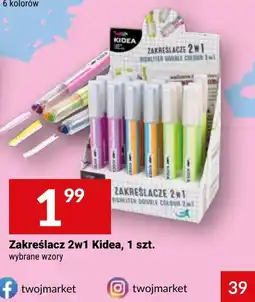 Twój Market Zakreślacz 2w1 Kidea oferta
