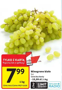 Intermarche Winogrono białe luz oferta