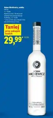 Lidl ADAM MICKIEWICZ Wódka oferta