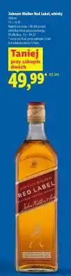 Lidl JOHNNIE WALKER RED LABEL Whisky oferta