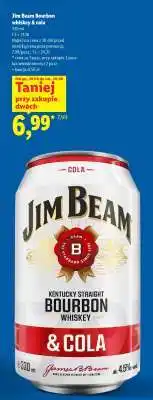 Lidl Jim Beam Bourbon whiskey & cola oferta