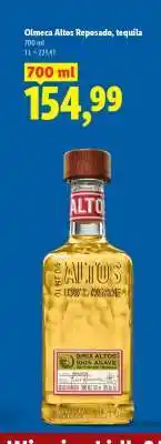 Lidl Olmeca Altos Reposado, tequila oferta