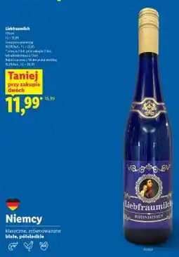 Lidl Liebfraumilch oferta