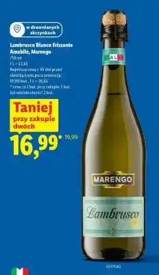Lidl Lambrusco Bianco Frizzante Amabile, Marengo oferta