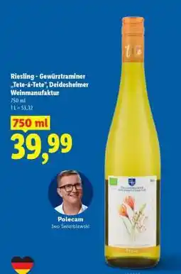 Lidl Riesling - Gewürztraminer „Tete-á-Tete” Deidesheimer Weinmanufaktur oferta