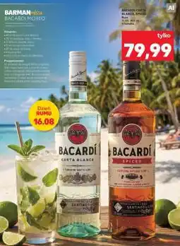 Kaufland BACARDI CARTA BLANCA, SPICED oferta