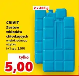 Kaufland CRIVIT Zestaw wkładów chłodzących wielokrotnego użytku oferta
