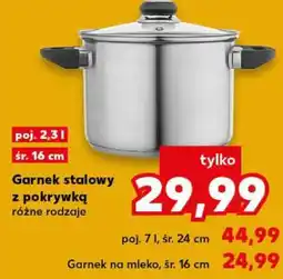Kaufland Garnek stalowy z pokrywką oferta