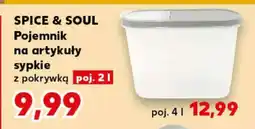 Kaufland SPICE & SOUL Pojemnik na artykuły sypkie z pokrywką poj. 2 l oferta