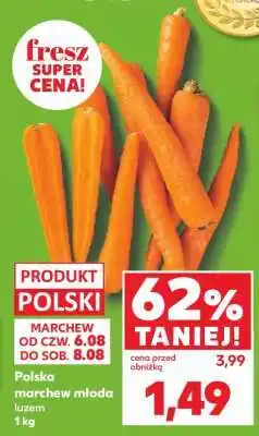Kaufland Polska marchew młoda luzem 1 kg oferta