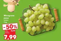 Kaufland Winogrona jasne luzem 1 kg oferta