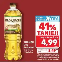 Kaufland BIELMAR Olej Beskidzki rzepakowy 1l butelka oferta