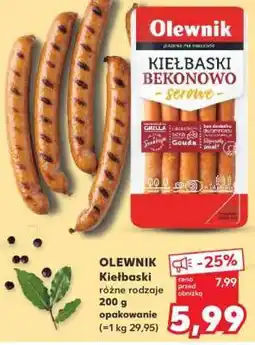 Kaufland OLEWNIK Kiełbaski różne rodzaje oferta