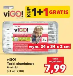 Kaufland viGO! Tacki aluminiowe 4 sztuki oferta