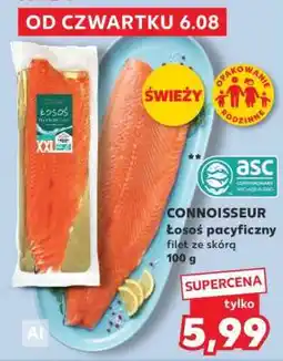 Kaufland CONNOISSEUR Łosoś pacyficzny filet ze skórą 100 g oferta