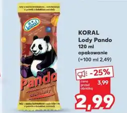 Kaufland KORAL Lody Pando 120 ml opakowanie oferta