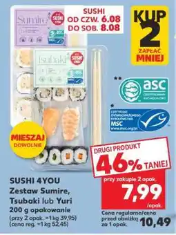 Kaufland SUSHI 4YOU Zestaw Sumire, Tsubaki lub Yuri 200 g opakowanie oferta
