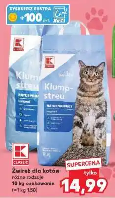 Kaufland Żwirek dla kotów oferta