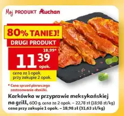 Auchan Karkówka w przyprawie meksykańskiej na grill oferta