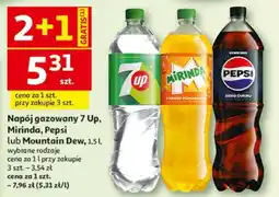 Auchan Napój gazowany 7 Up, Mirinda, Pepsi lub Mountain Dew oferta
