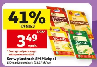 Auchan Ser w plastrach SM Mlekpol oferta