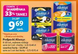 Auchan Podpaski Always oferta