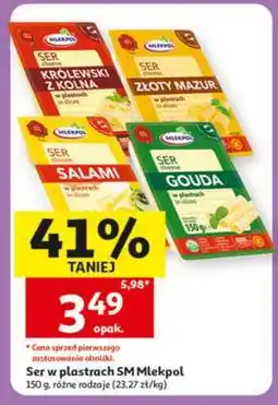 Auchan Ser w plastrach SM Mlekpol oferta