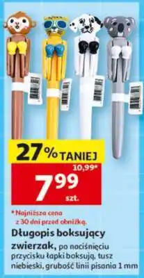 Auchan Długopis boksujący zwierzak oferta