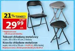 Auchan Krzesło składane metalowe oferta