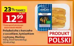 Auchan Polędwiczka z kurczaka z czosnkiem, tymiankiem i cytryną, Morliny oferta