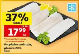 Auchan Polędwice z mintaja, glazura 20% oferta