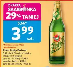 Auchan Piwo Zlatý Bažant oferta