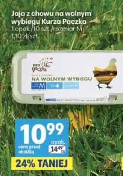 Delikatesy Centrum Jaja z chowu na wolnym wybiegu Kurza Paczka oferta