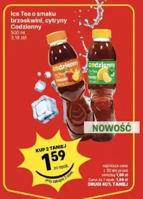 Delikatesy Centrum Ice Tea o smaku brzoskwini, cytryny Codzienny oferta