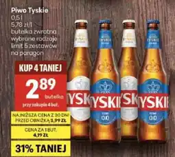 Delikatesy Centrum Piwo Tyskie oferta