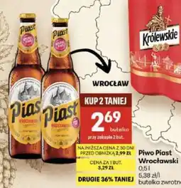 Delikatesy Centrum Piwo Piast Wrocławski oferta
