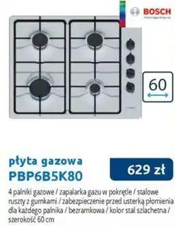 Tres Płyta gazowa Bosch PBP6B5K80 oferta
