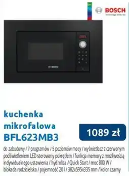 Tres Kuchenka Mikrofalowa Bosch BFL623MB3 oferta