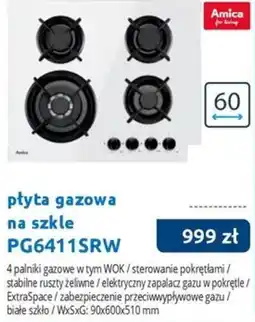 Tres Płyta gazowa na szkle Amica oferta