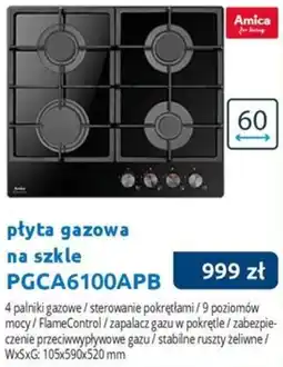 Tres Płyta gazowa na szkle Amica oferta