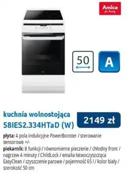 Tres kuchnia wolnostojąca 58IES2.334HTaD (W) oferta