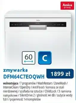 Tres Zmywarka Amica DFM64C7EOQWH oferta