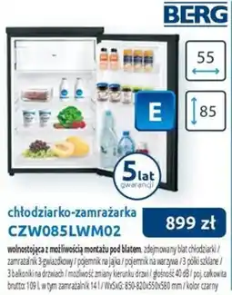 Tres chłodziarko-zamrażarka CZW085LWM02 oferta