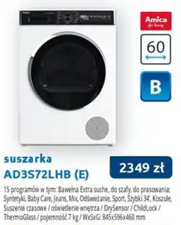 Tres Amica suszarka AD3S72LHB (E) oferta