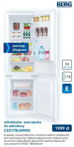 Tres chłodziarko- zamrażarka do zabudowy CZZ178LWM02 oferta