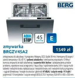Tres Zmywarka Berg BRGZV45A2 oferta